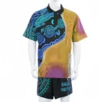 Wholesale Customized Design Aborigines Polo Shirts Quick Dry Breathable Sublimation Full Printing - Image 3