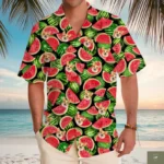 Hawaiian Shirt with Photo Hawaiian Shirt Logo Vacation Tropical Pattern Shirt for Men Women Summer Gifts-Black / 2 XL